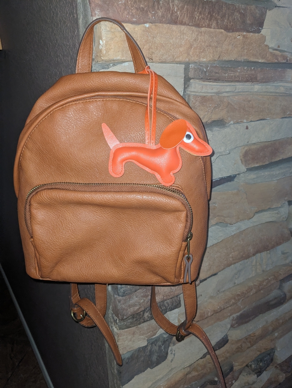 🎒 Universal Thread Brown Backpack Comes With 🐶Purse Charm!